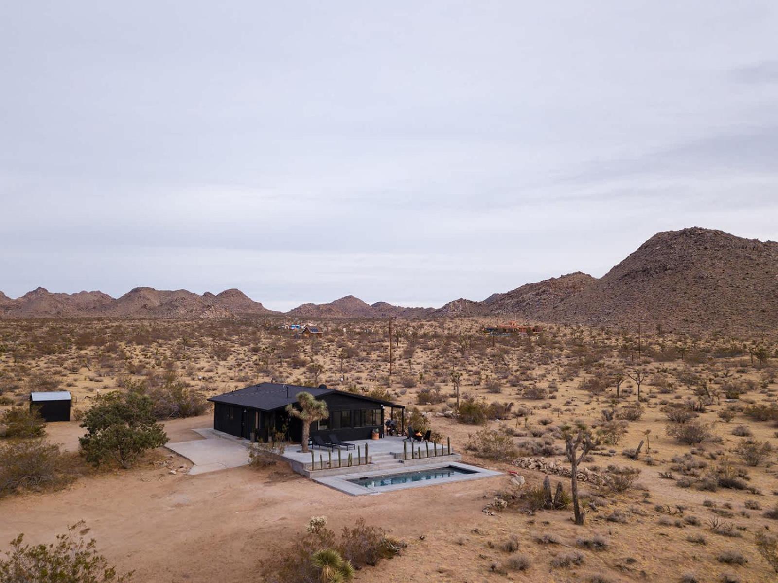 Sacred Haven L Cabin W Cowboy Pool At Park Entrance Joshua Tree Bagian luar foto